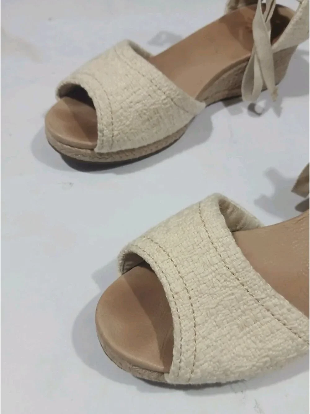 UGG Delmar Espadrille Wedge Sandals Lace Up